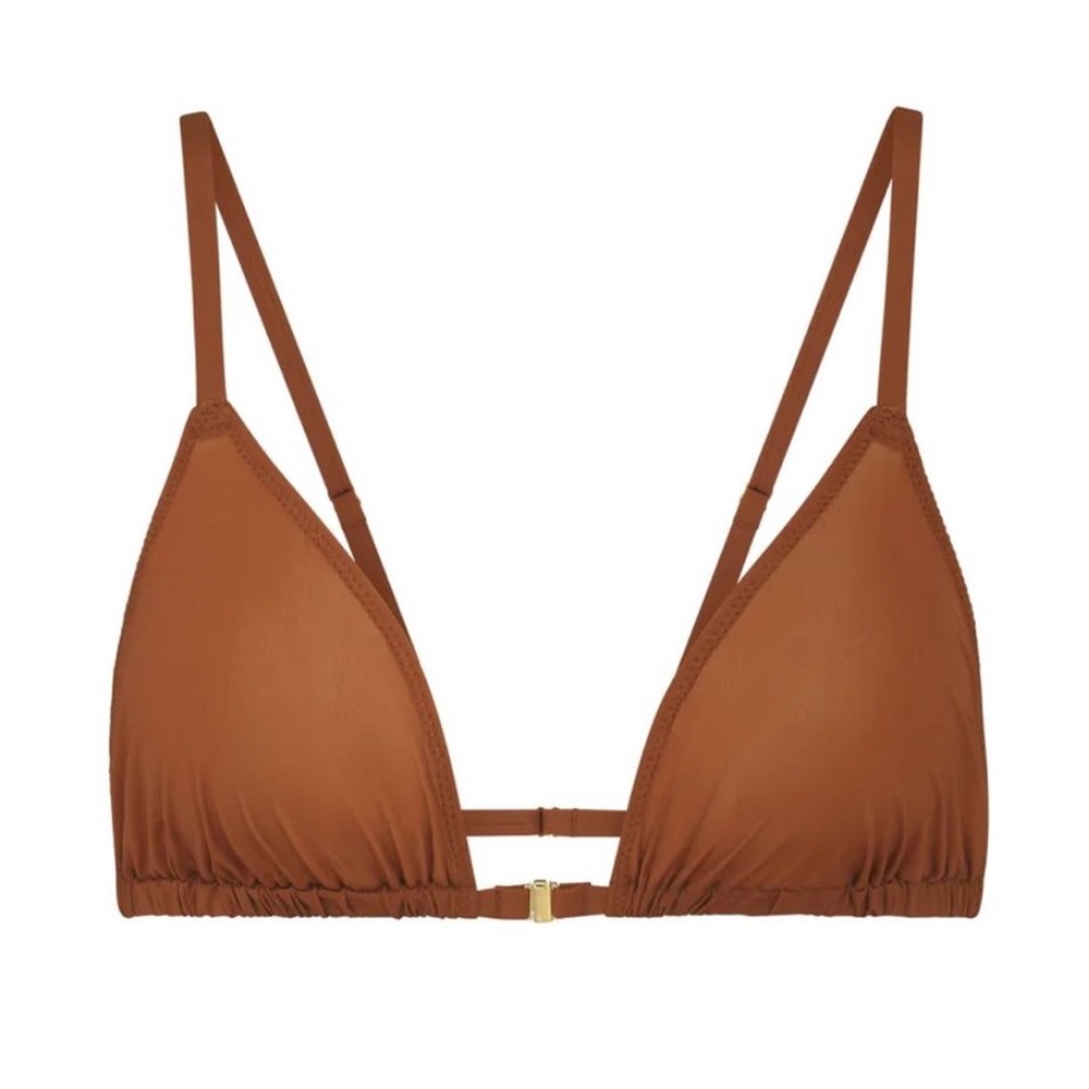 Skims Jelly Sheer Triangle Copper Bralette Bra 2X